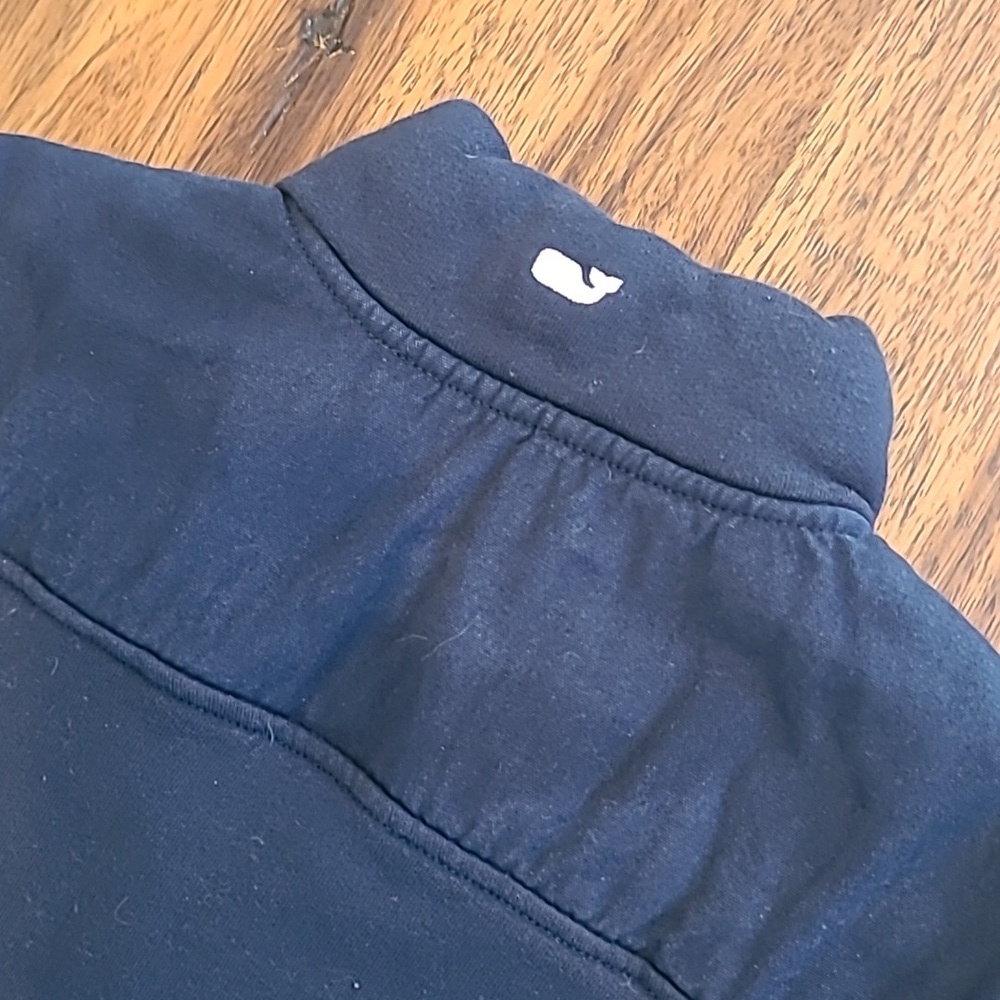 Vineyard Vines Women's Small Navy 1/4 Zip Sweatshirt Neck Lined Long Sleeve - Picture 6 of 6